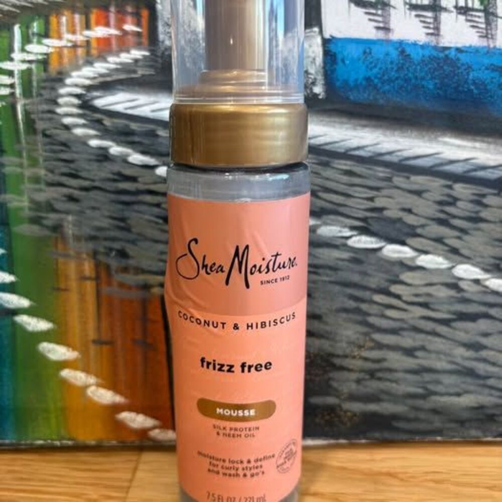 SheaMoisture Coconut Hibiscus Frizz-Free Curl Mousse Neem Oil 7.5 oz New